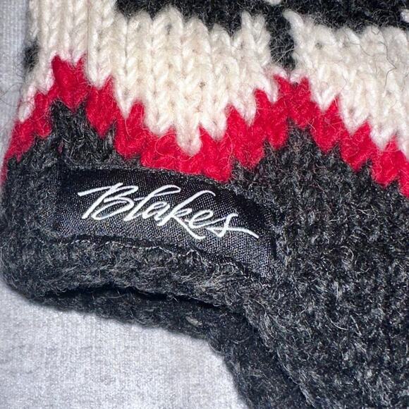 Ambler Blakes 100% Wool Pom Beanie Winter Warm Ski Hat with Ear Flaps - Picture 4 of 9